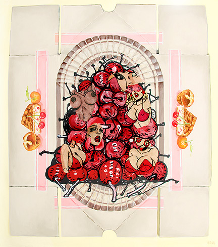 Cherrylicious, after Guston