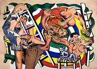The Acrobats & Their Partners, after Leger 