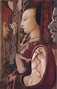Women and Men at a Casement,  after Lippi