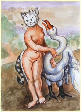 Pussy as Leda and The Swan