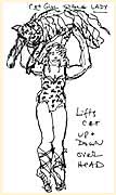 Sketch: Strongwoman Catgirl